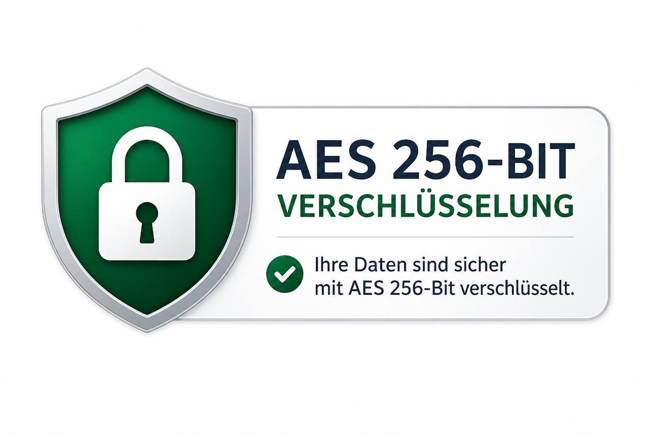 AES 256-Bit Verschlüsselung